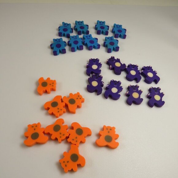Easter Egg Filler: Small Bear Erasers (24 items)(they stand up) - Picture 2 of 7